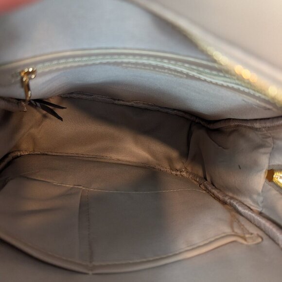 Badgley Mischka Diamond Quilt Studded Backpack Vegan Leather NWT main image 6